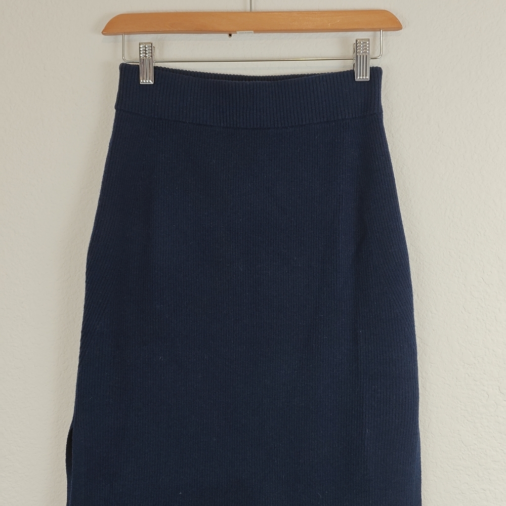 AYR Navy Ribbed Tank and Midi Skirt Set - Picture 13 of 16